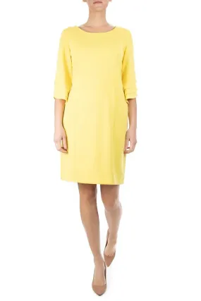 NINA LEONARD STRETCH CREPE DRESS
