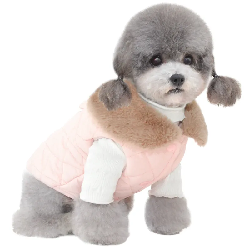 Pet Clothes Autumn and Winter New Pet Coat Warm Winter Cotton-Padded Clothes