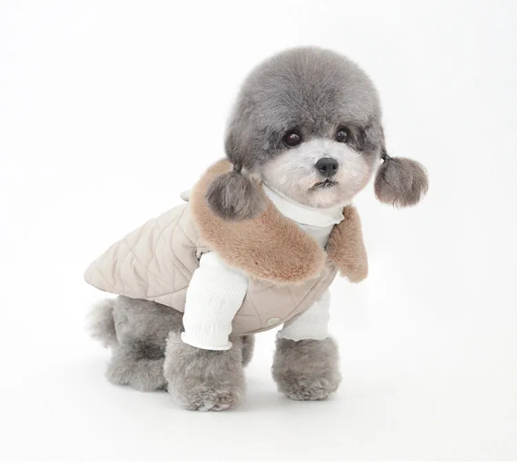 Pet Clothes Autumn and Winter New Pet Coat Warm Winter Cotton-Padded Clothes