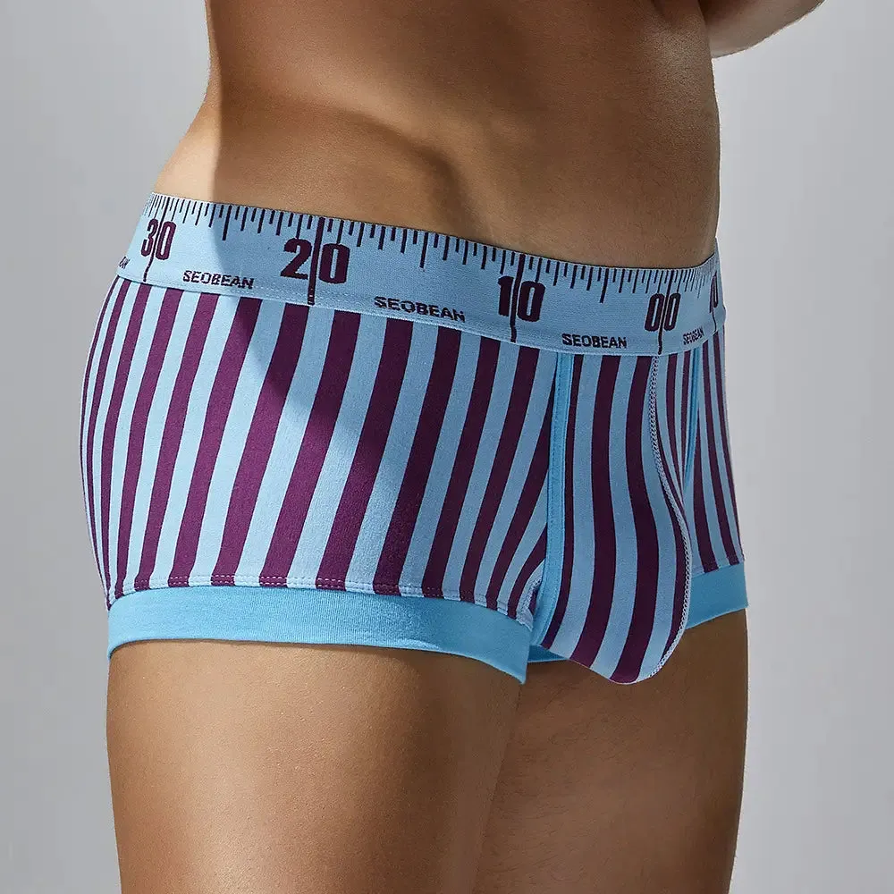 Seobean Men's Low-Rise Breathable Boxers With Extra Room