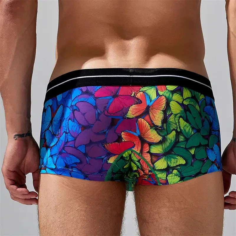 Seobean Summer Men's Underwear with Extra Room Low-Rise Boxer Briefs