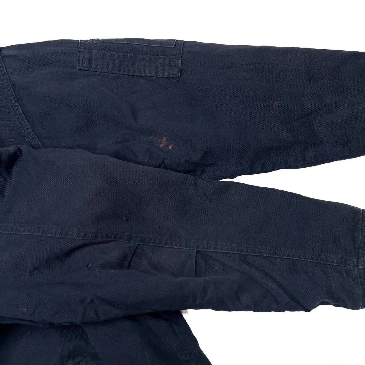 Vintage TOMMY HILFIGER JEANS Mini Logo Fleece Lined Hooded Canvas Jacket